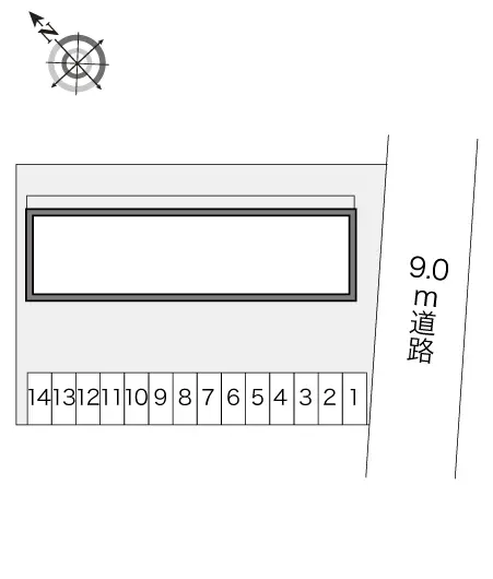 ★手数料０円★大野城市御笠川２丁目 月極駐車場